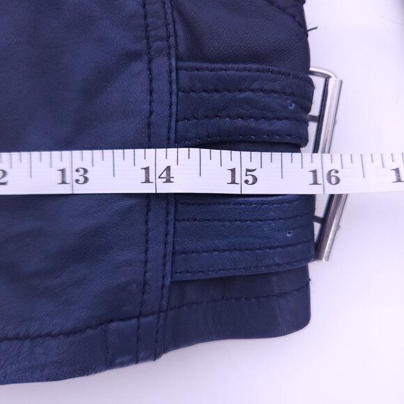 Club Monaco Lamb Leather Moto Jacket Women's Small - Picture 11 of 13